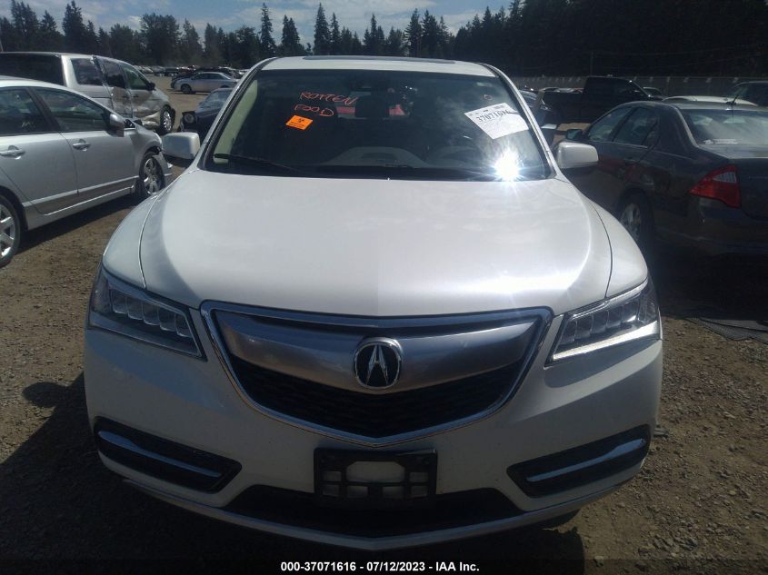 2016 ACURA MDX W/TECH/W/TECH - 5FRYD4H45GB011818