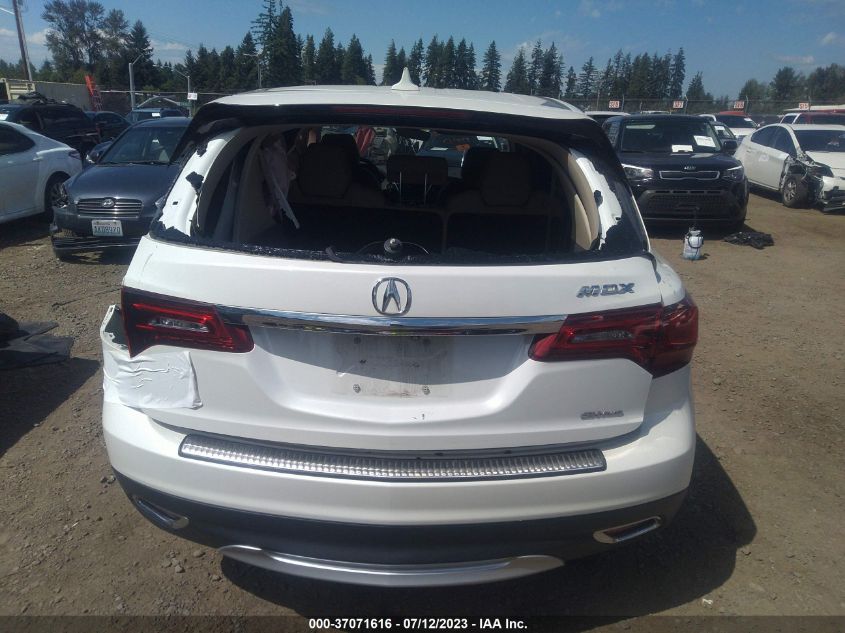 2016 ACURA MDX W/TECH/W/TECH - 5FRYD4H45GB011818