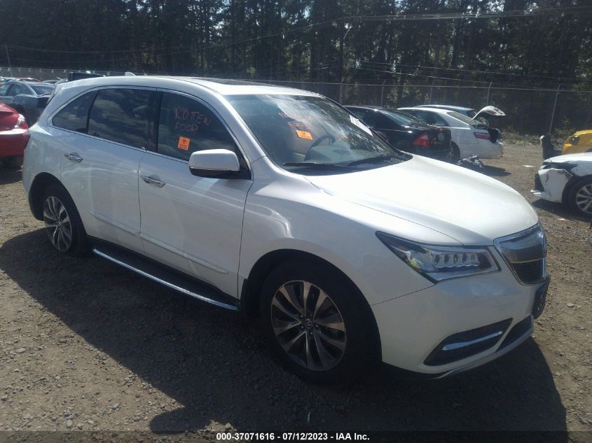2016 ACURA MDX W/TECH/W/TECH - 5FRYD4H45GB011818