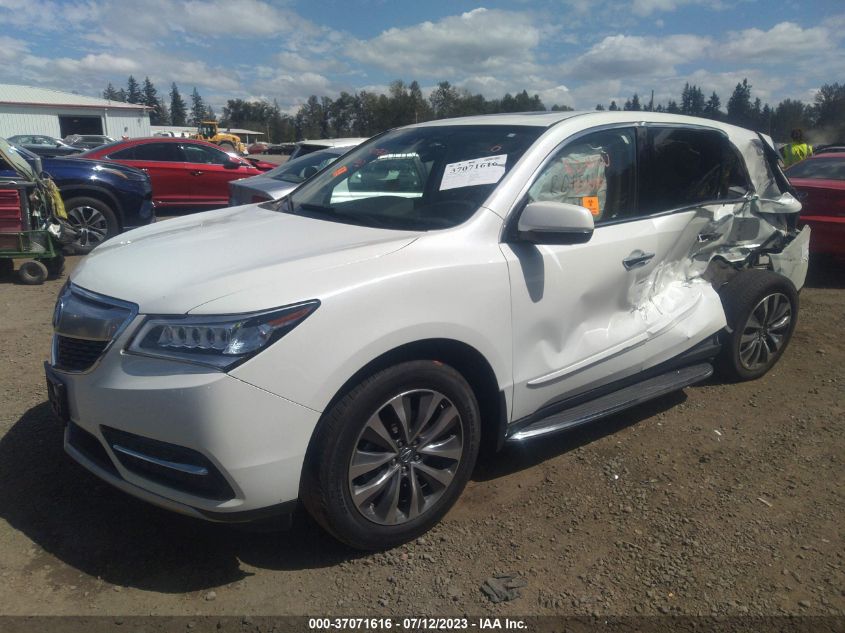 2016 ACURA MDX W/TECH/W/TECH - 5FRYD4H45GB011818
