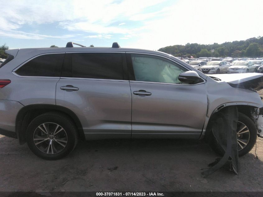 2018 TOYOTA HIGHLANDER LE/LE PLUS - 5TDBZRFH9JS857464
