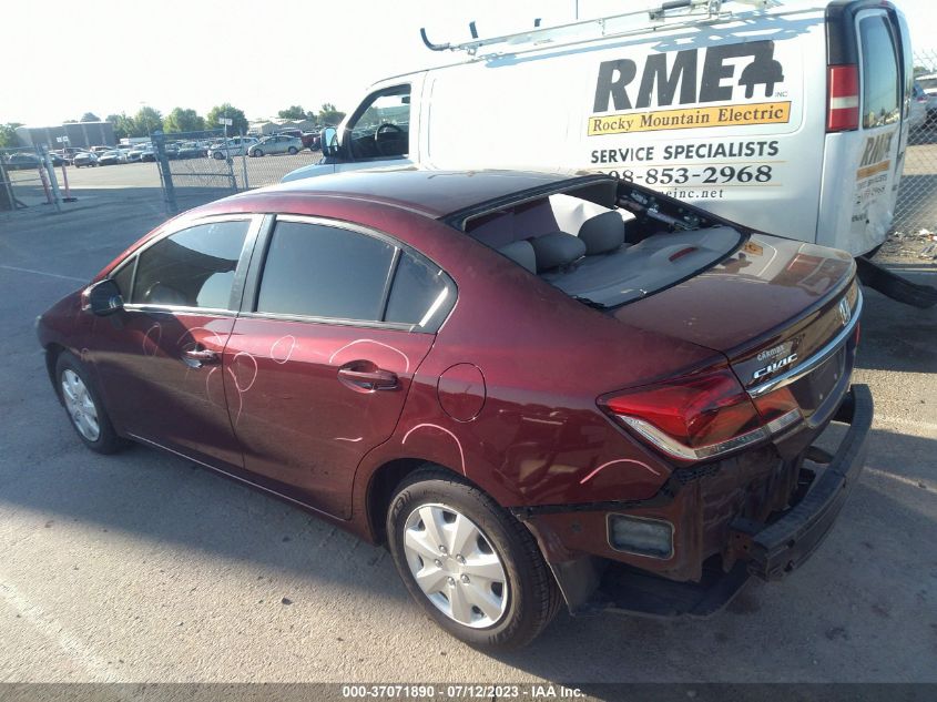 2013 HONDA CIVIC SDN LX - 2HGFB2F55DH593232