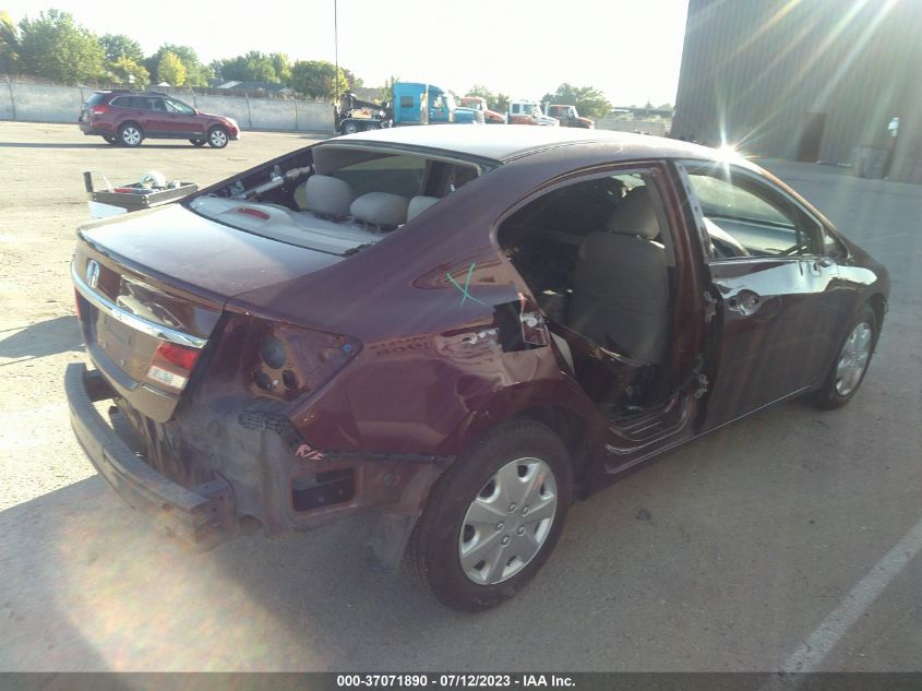 2013 HONDA CIVIC SDN LX - 2HGFB2F55DH593232