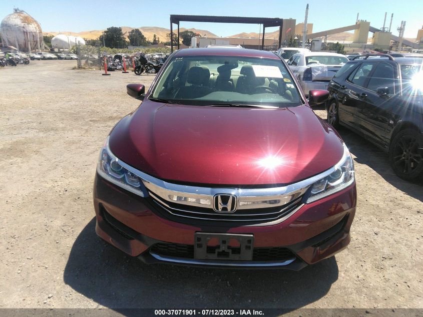 2016 HONDA ACCORD SEDAN LX - 1HGCR2F33GA163666