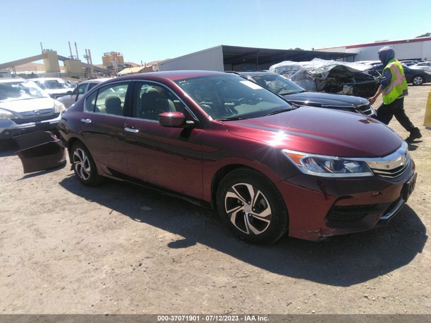 2016 HONDA ACCORD SEDAN LX - 1HGCR2F33GA163666