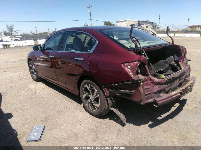 2016 HONDA ACCORD SEDAN LX - 1HGCR2F33GA163666