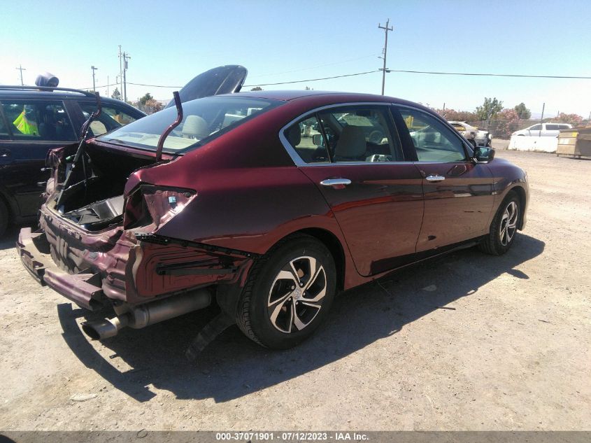 2016 HONDA ACCORD SEDAN LX - 1HGCR2F33GA163666