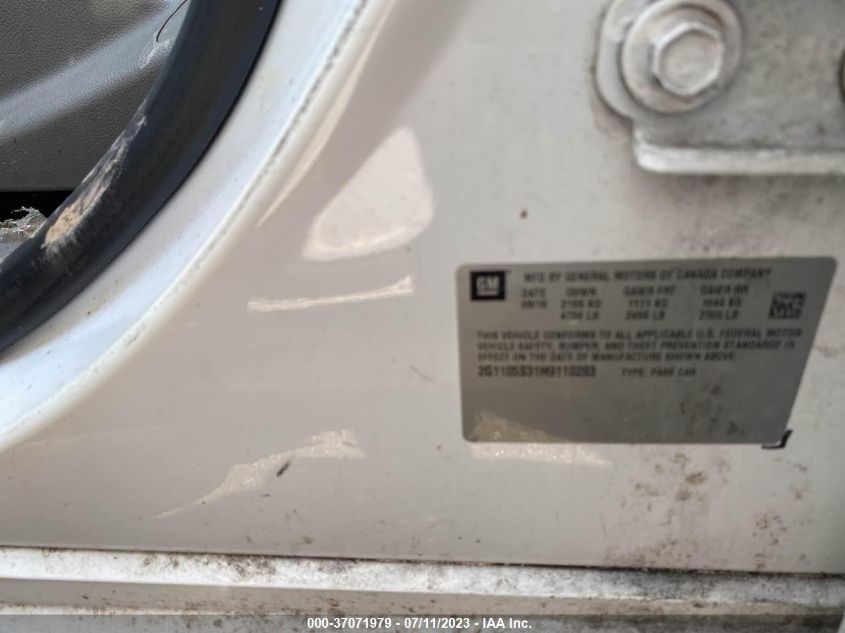 2017 CHEVROLET IMPALA LT - 2G1105S31H9110283
