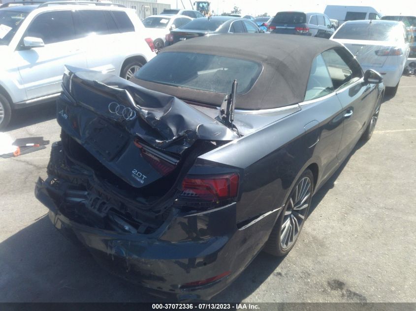 2018 AUDI A5 CABRIOLET PREMIUM PLUS WAUYNGF56JN006113