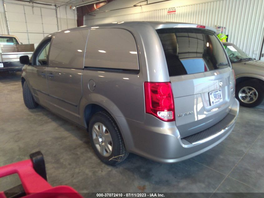 2013 RAM CARGO VAN TRADESMAN 2C4JRGAG3DR781865
