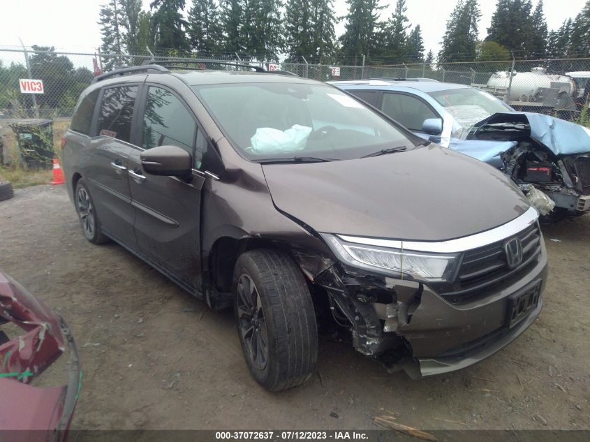 2021 HONDA ODYSSEY EX-L - 5FNRL6H71MB030117