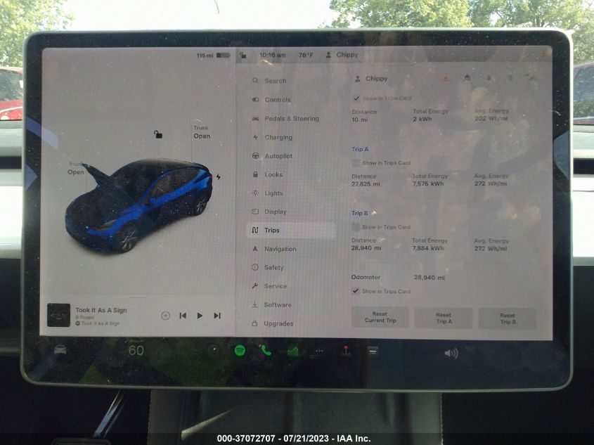2021 TESLA MODEL Y LONG RANGE - 5YJYGDEE3MF144756