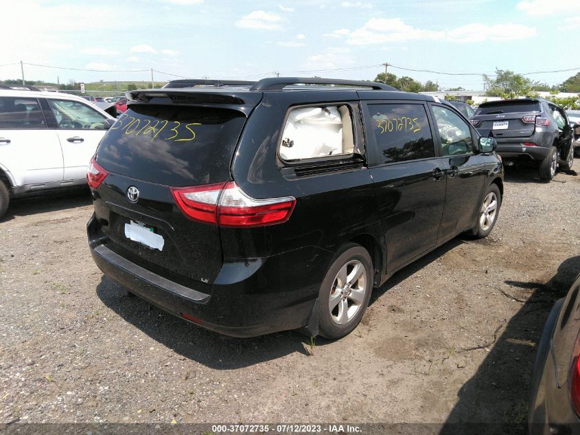 2016 TOYOTA SIENNA LE - 5TDKK3DCXGS752370