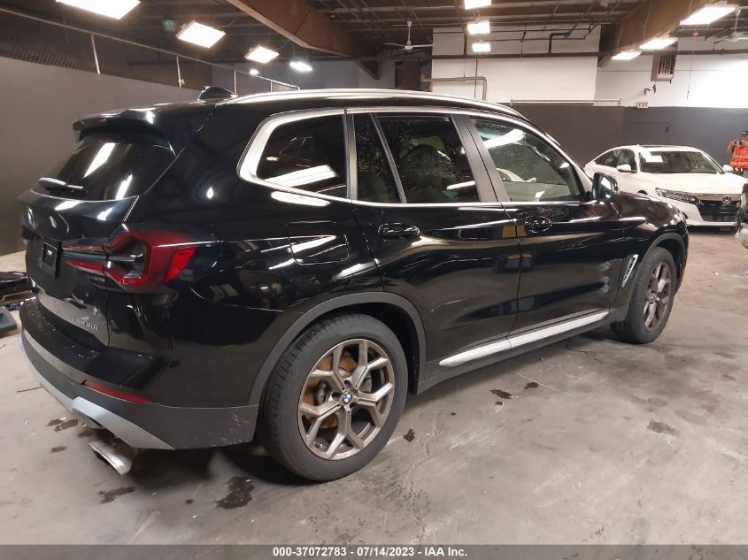 2022 BMW X3 XDRIVE30I - WBX57DP01NN172176