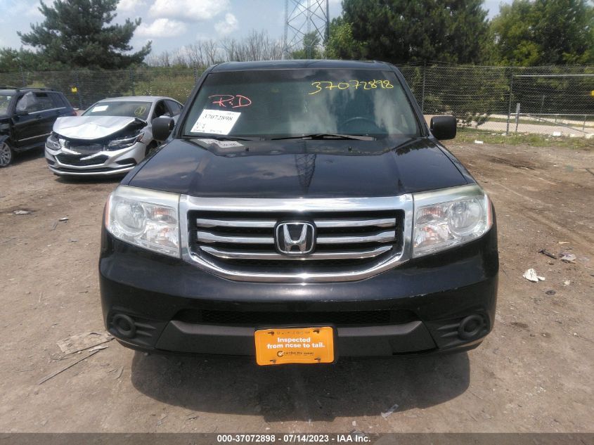 2013 HONDA PILOT LX - 5FNYF4H21DB037497