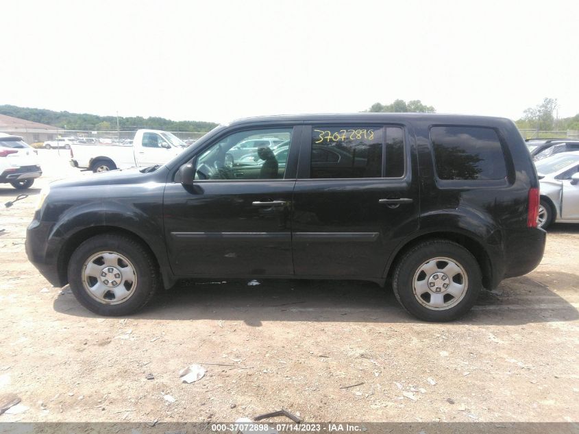 2013 HONDA PILOT LX - 5FNYF4H21DB037497