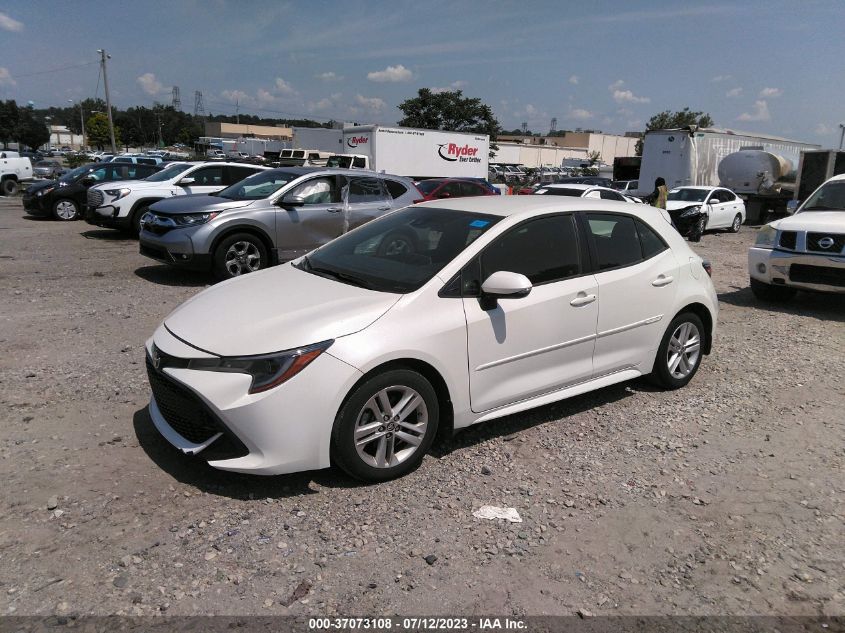 2019 TOYOTA COROLLA HATCHBACK SE JTNK4RBE8K3011660