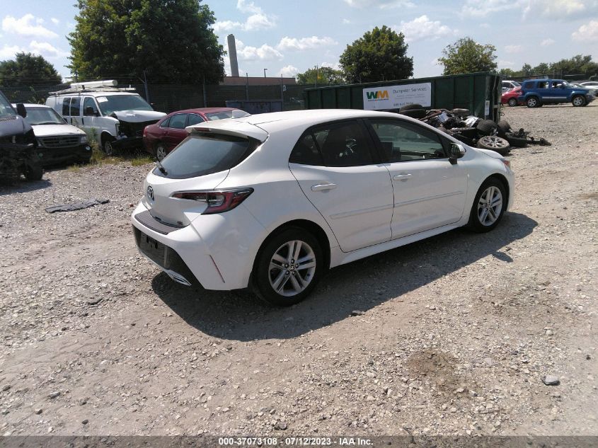 2019 TOYOTA COROLLA HATCHBACK SE JTNK4RBE8K3011660