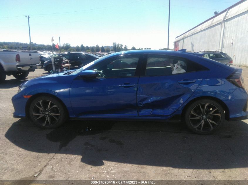 2018 HONDA CIVIC HATCHBACK SPORT - SHHFK7G40JU215305