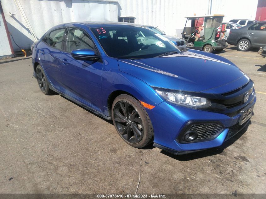 2018 HONDA CIVIC HATCHBACK SPORT - SHHFK7G40JU215305