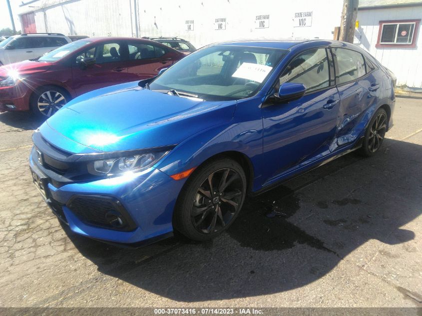 2018 HONDA CIVIC HATCHBACK SPORT - SHHFK7G40JU215305