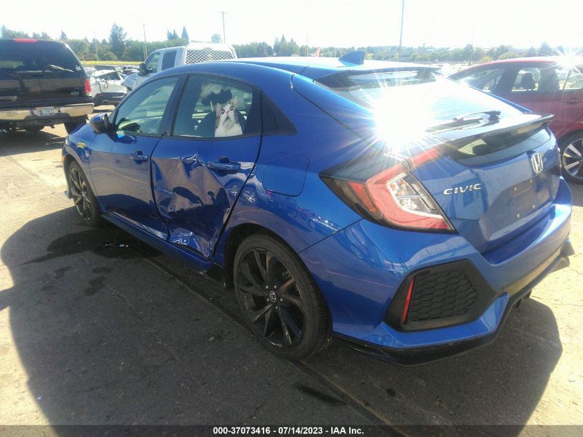 2018 HONDA CIVIC HATCHBACK SPORT - SHHFK7G40JU215305