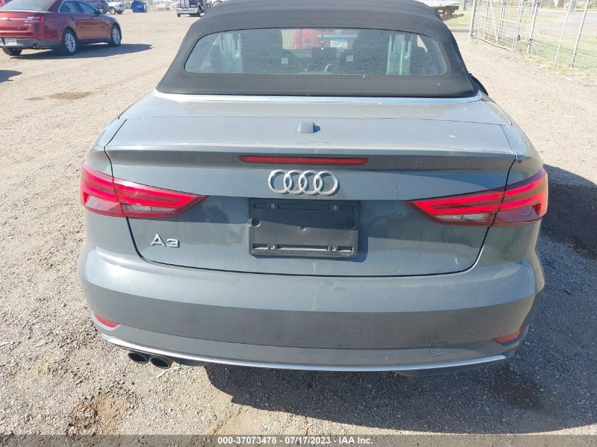 2018 AUDI A3 CABRIOLET PREMIUM/TECH PREMIUM WAU6ULFF1J1078243