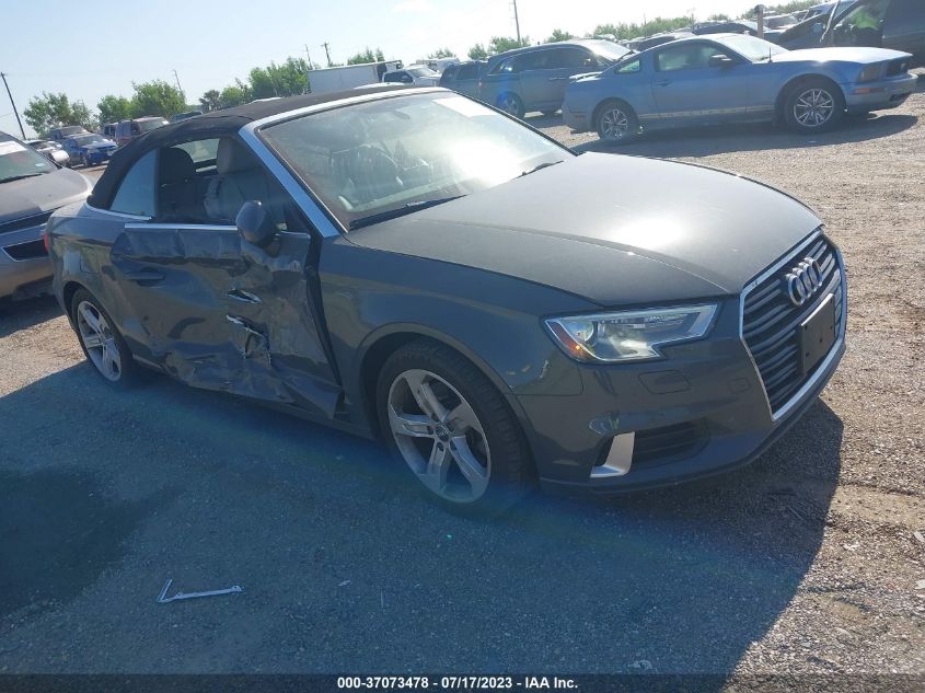 2018 AUDI A3 CABRIOLET PREMIUM/TECH PREMIUM - WAU6ULFF1J1078243