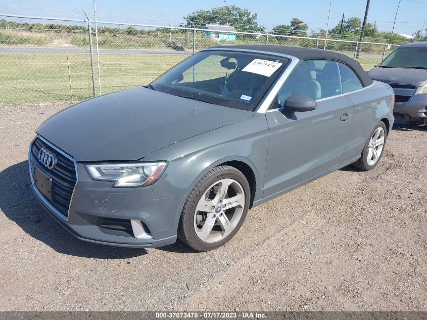 2018 AUDI A3 CABRIOLET PREMIUM/TECH PREMIUM WAU6ULFF1J1078243