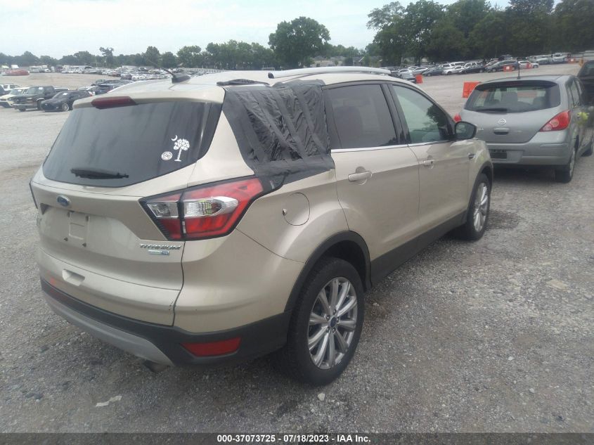 2017 FORD ESCAPE TITANIUM - 1FMCU9JDXHUC37599