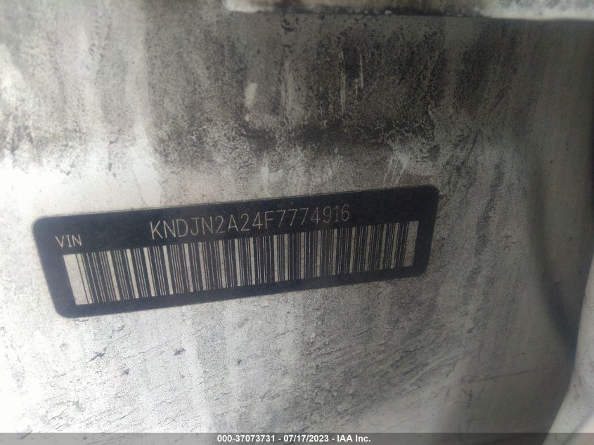 2015 KIA SOUL BASE - KNDJN2A24F7774916