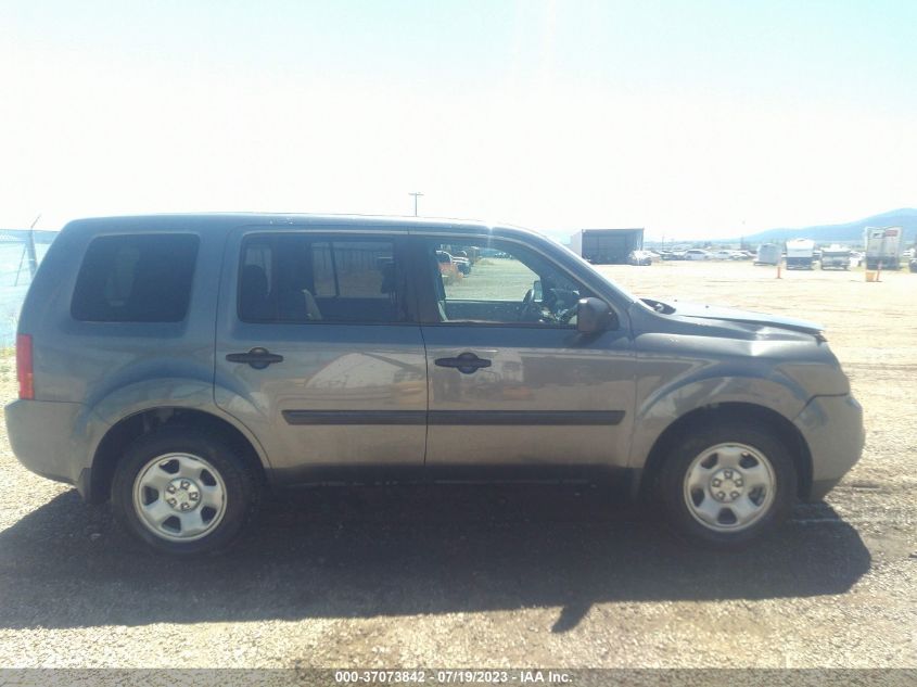 2013 HONDA PILOT LX - 5FNYF3H22DB028284