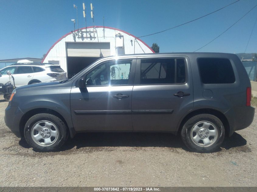 2013 HONDA PILOT LX - 5FNYF3H22DB028284
