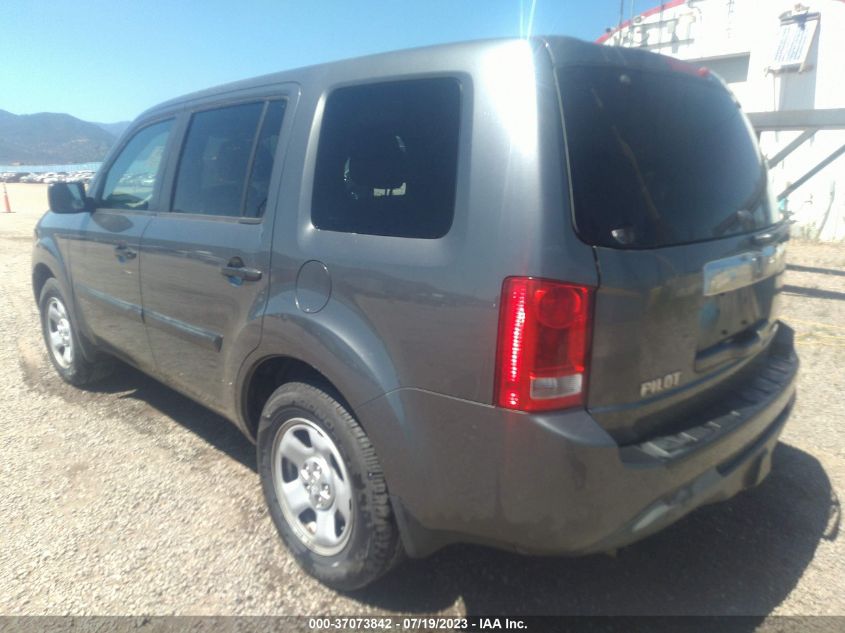 2013 HONDA PILOT LX - 5FNYF3H22DB028284