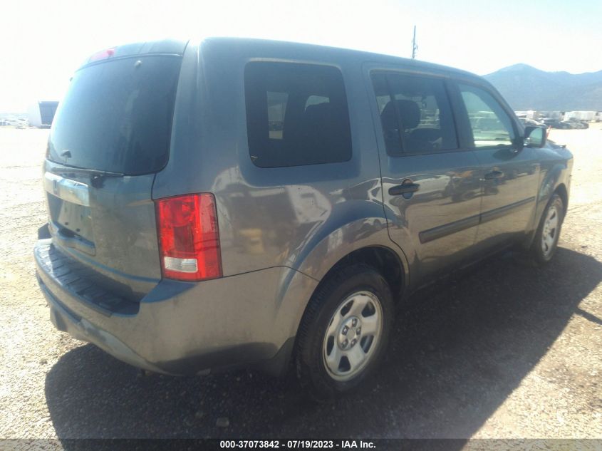 2013 HONDA PILOT LX - 5FNYF3H22DB028284
