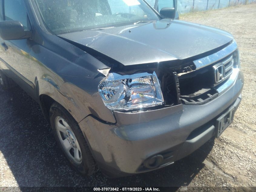 2013 HONDA PILOT LX - 5FNYF3H22DB028284