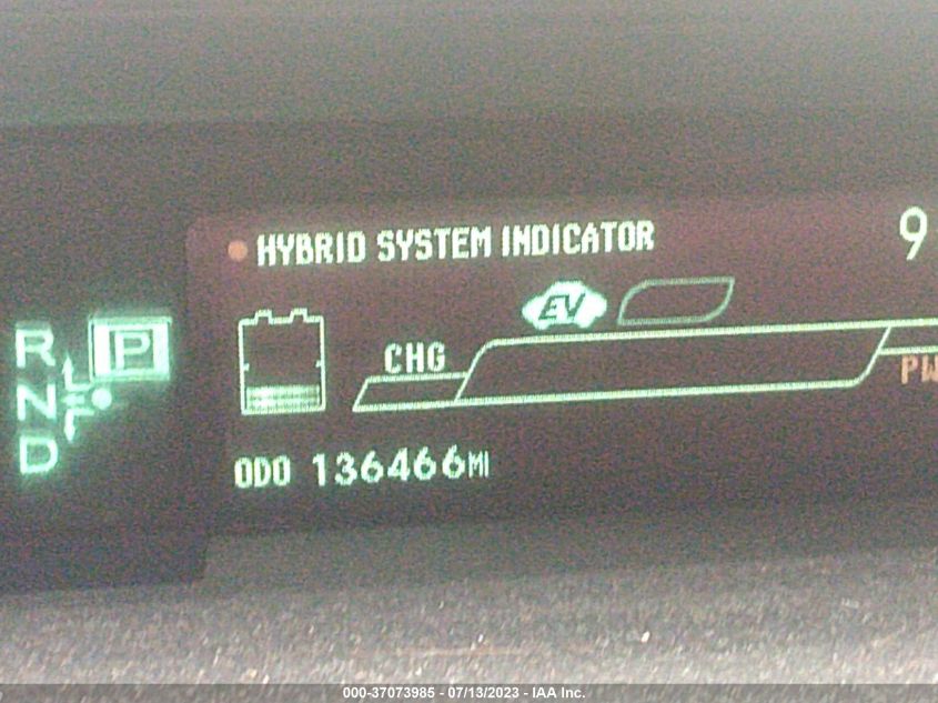2013 TOYOTA PRIUS ONE/TWO/THREE/FOUR/FIVE - JTDKN3DU2D5606708