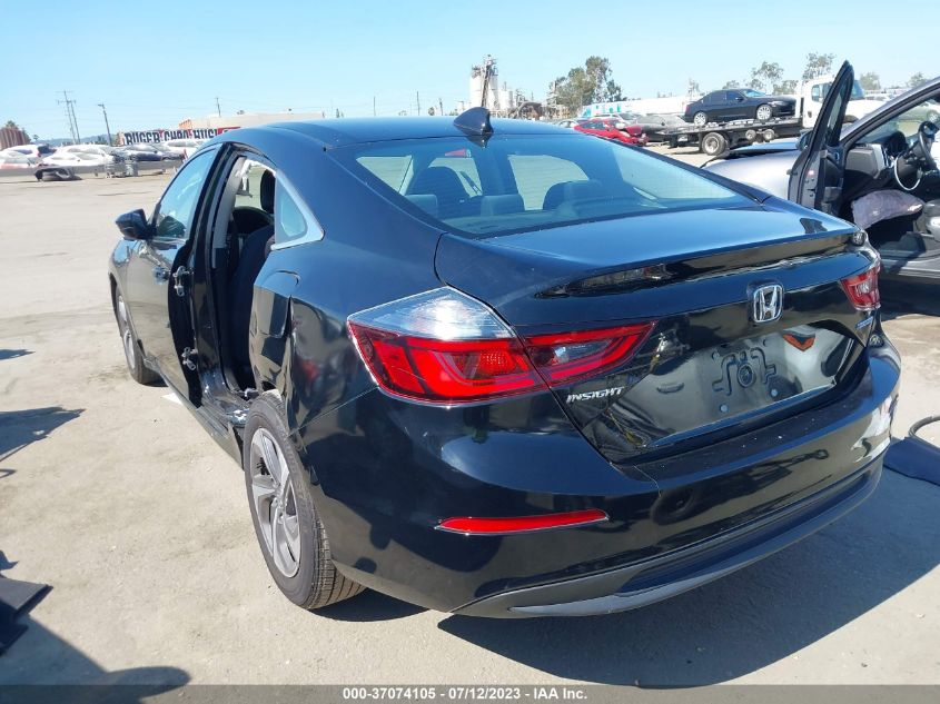 2019 HONDA INSIGHT EX 19XZE4F52KE021980