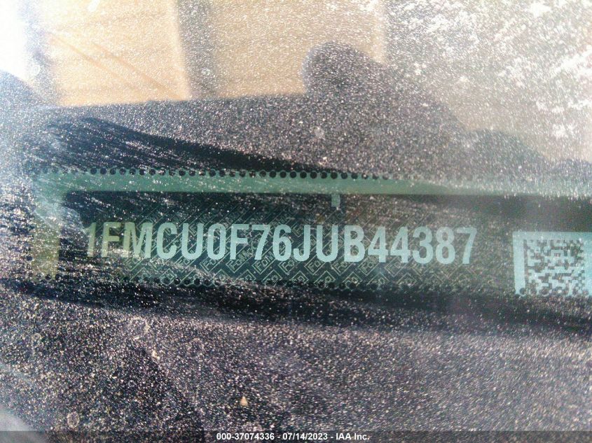 2018 FORD ESCAPE S - 1FMCU0F76JUB44387