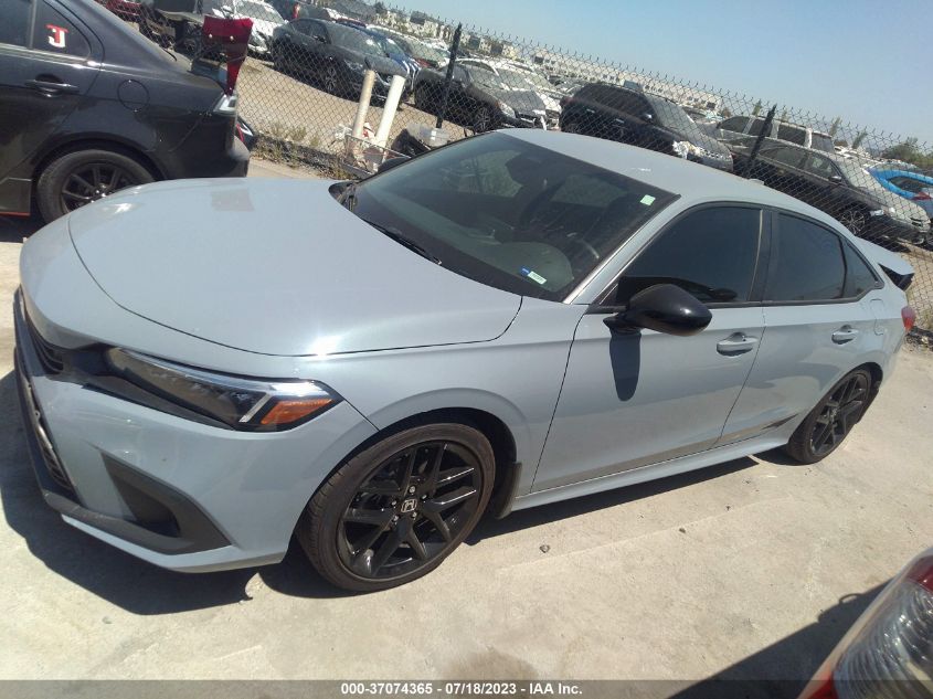 2022 HONDA CIVIC SEDAN SPORT - 2HGFE2F54NH610627