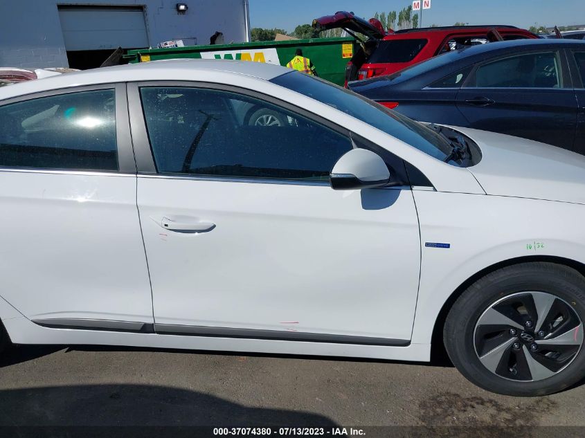 2017 HYUNDAI IONIQ HYBRID SEL - KMHC75LC2HU058168