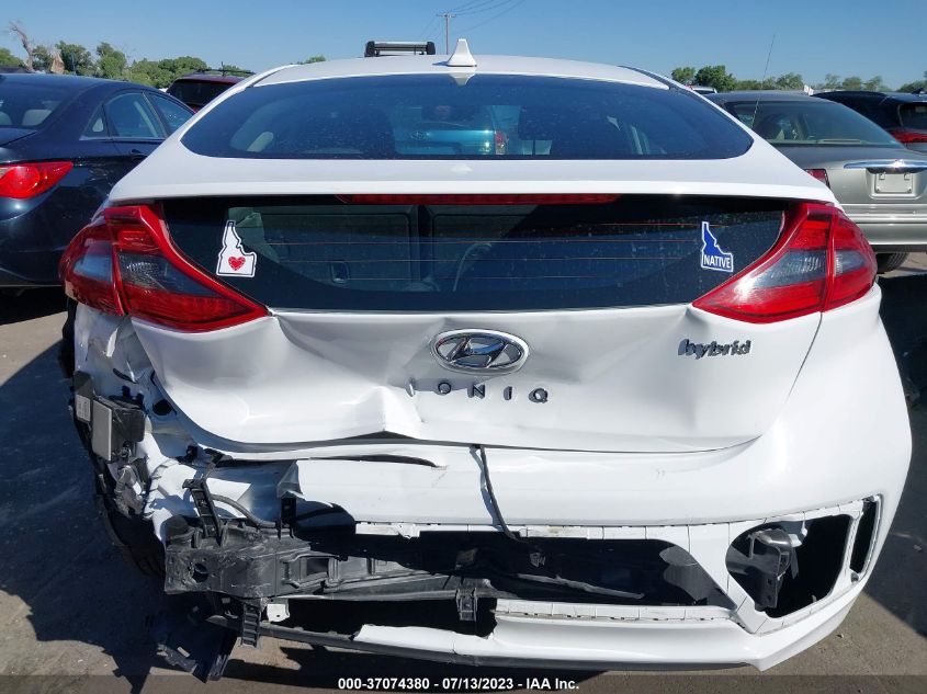 2017 HYUNDAI IONIQ HYBRID SEL - KMHC75LC2HU058168