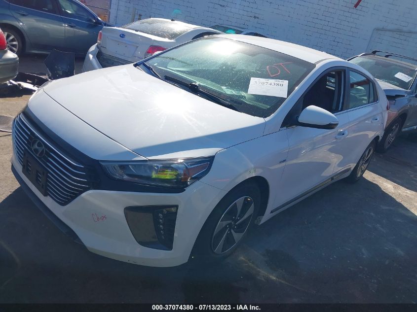 2017 HYUNDAI IONIQ HYBRID SEL - KMHC75LC2HU058168