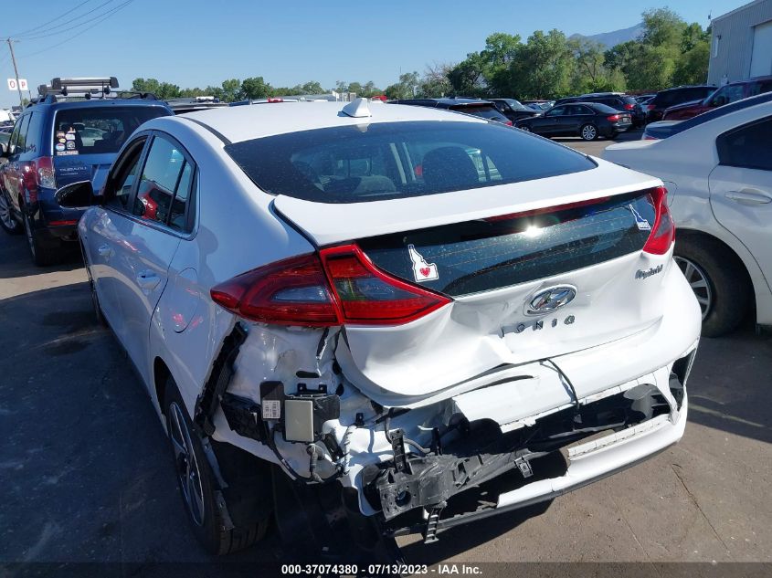 2017 HYUNDAI IONIQ HYBRID SEL - KMHC75LC2HU058168