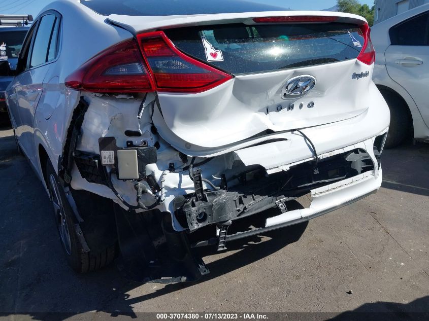 2017 HYUNDAI IONIQ HYBRID SEL - KMHC75LC2HU058168