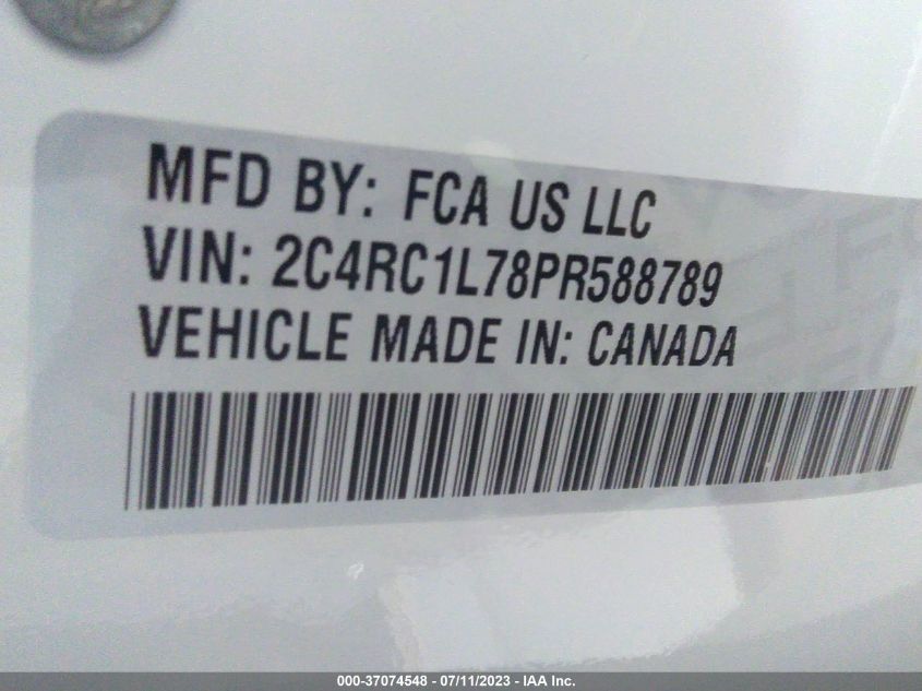 2023 CHRYSLER PACIFICA HYBRID TOURING L - 2C4RC1L78PR588789