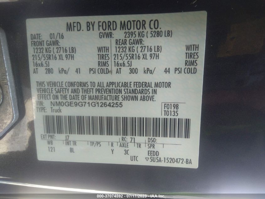2016 FORD TRANSIT CONNECT WAGON TITANIUM - NM0GE9G71G1264255