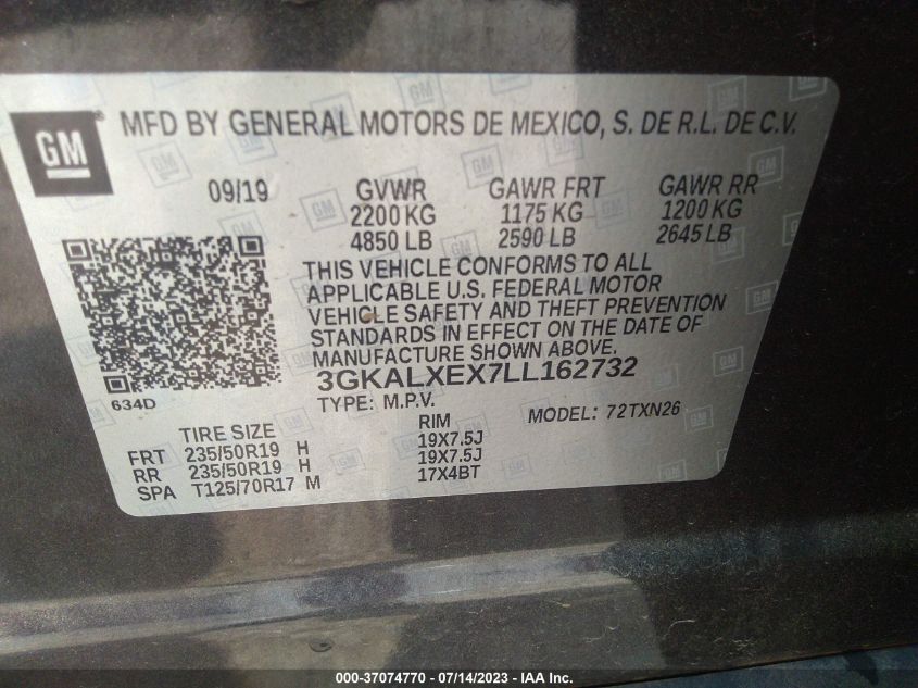 2020 GMC TERRAIN DENALI - 3GKALXEX7LL162732