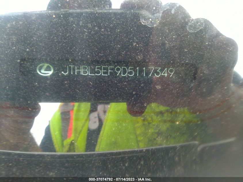 2013 LEXUS LS 460 - JTHBL5EF9D5117349