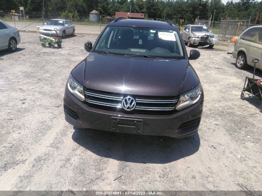 2016 VOLKSWAGEN TIGUAN S - WVGBV7AX4GW593329